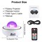LED Galaxy Starry Projector Ocean Star Sky KTV Party Speaker Strobe Light+Remote